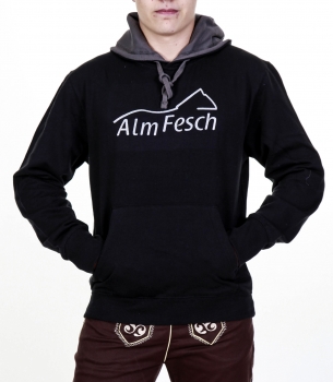 Alm Fesch Herren Contrast Hoddie