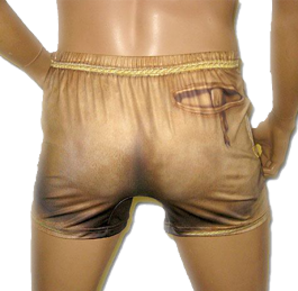 Scherzartikel-Bayerische Boxershort in Lederhosenoptik für Jungs und Männer, Unisex